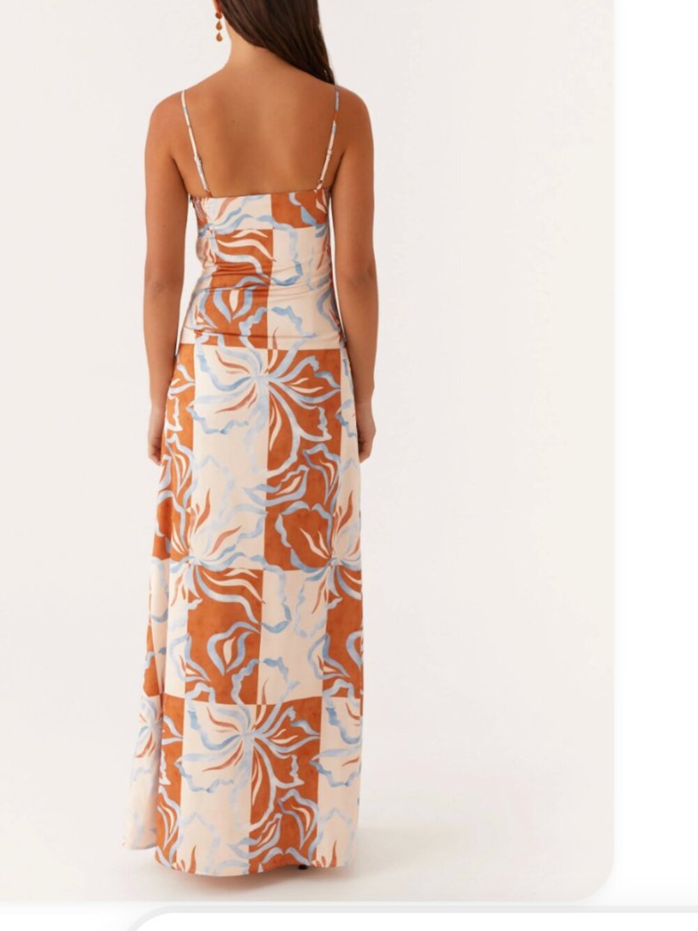 Peppermayo Aster Bloom Maxi Dress - Orange Blue - Picture 2 of 5